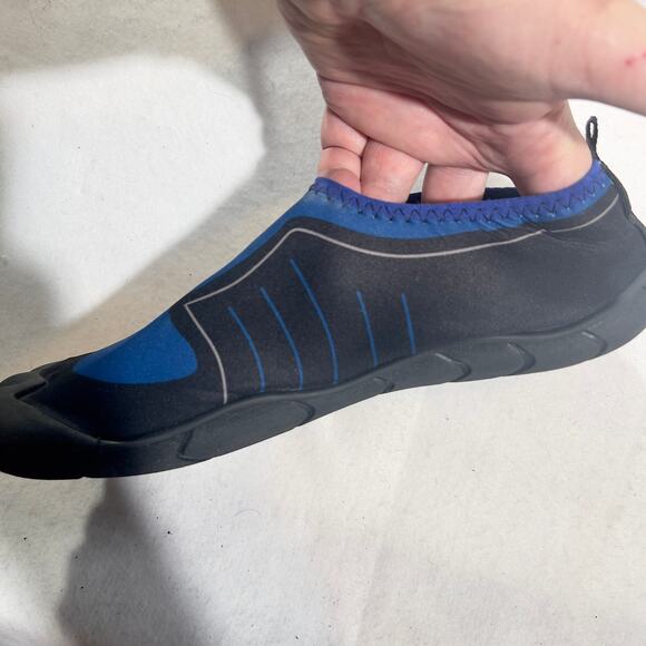 Lifeguard Water Shoes Men's 12/13 Ankle High Water Socks Black Blue #01662 - Picture 11 of 16